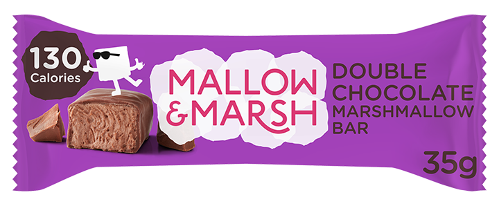 Mallow & Marsh Double chocolate bar - optimised packaging