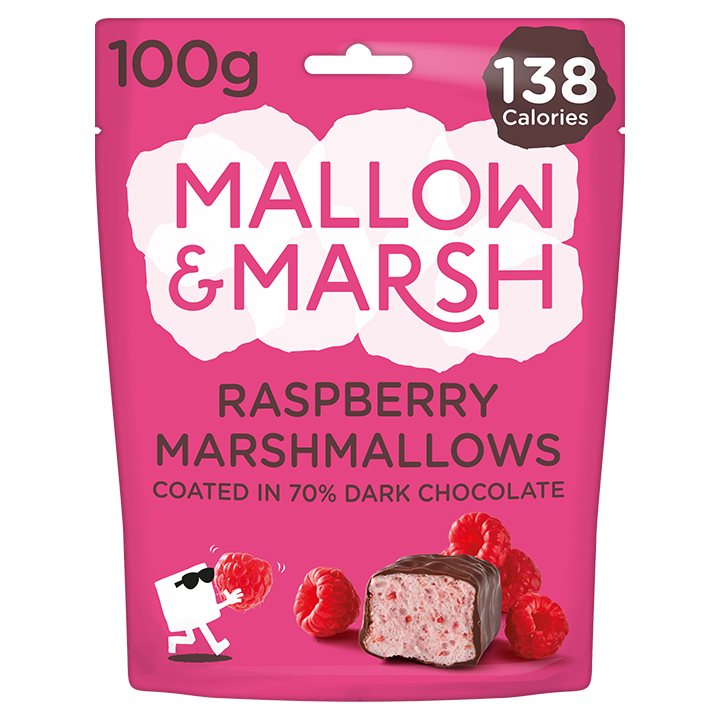 Mallow & Marsh Raspberry bag - optimised packaging