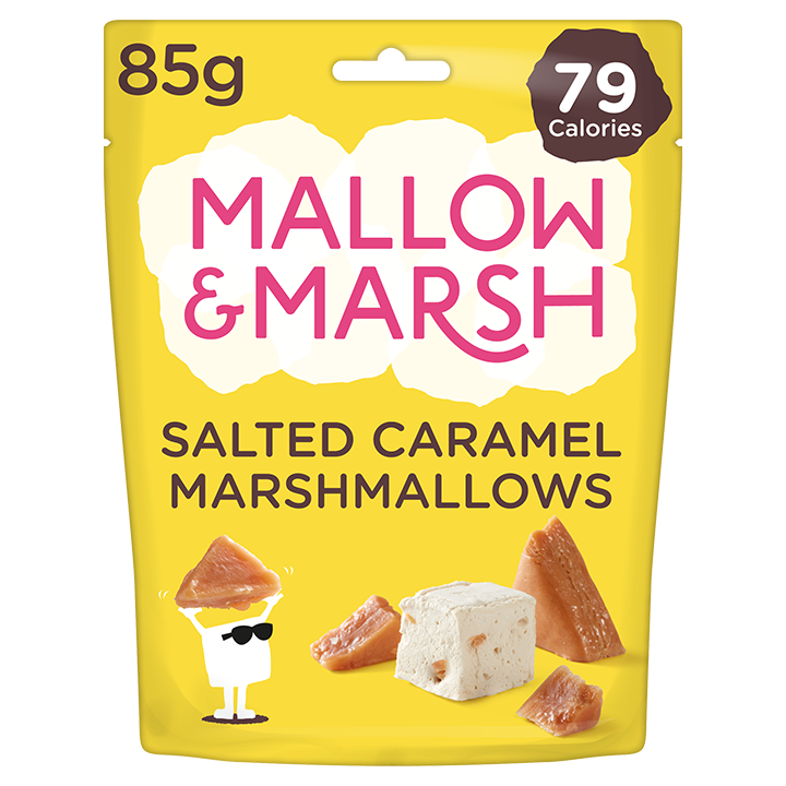 Mallow & Marsh Salted Caramel bag - optimised packaging
