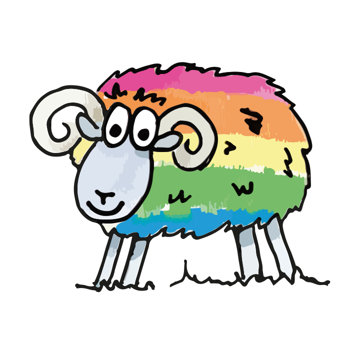 rainbow sheep